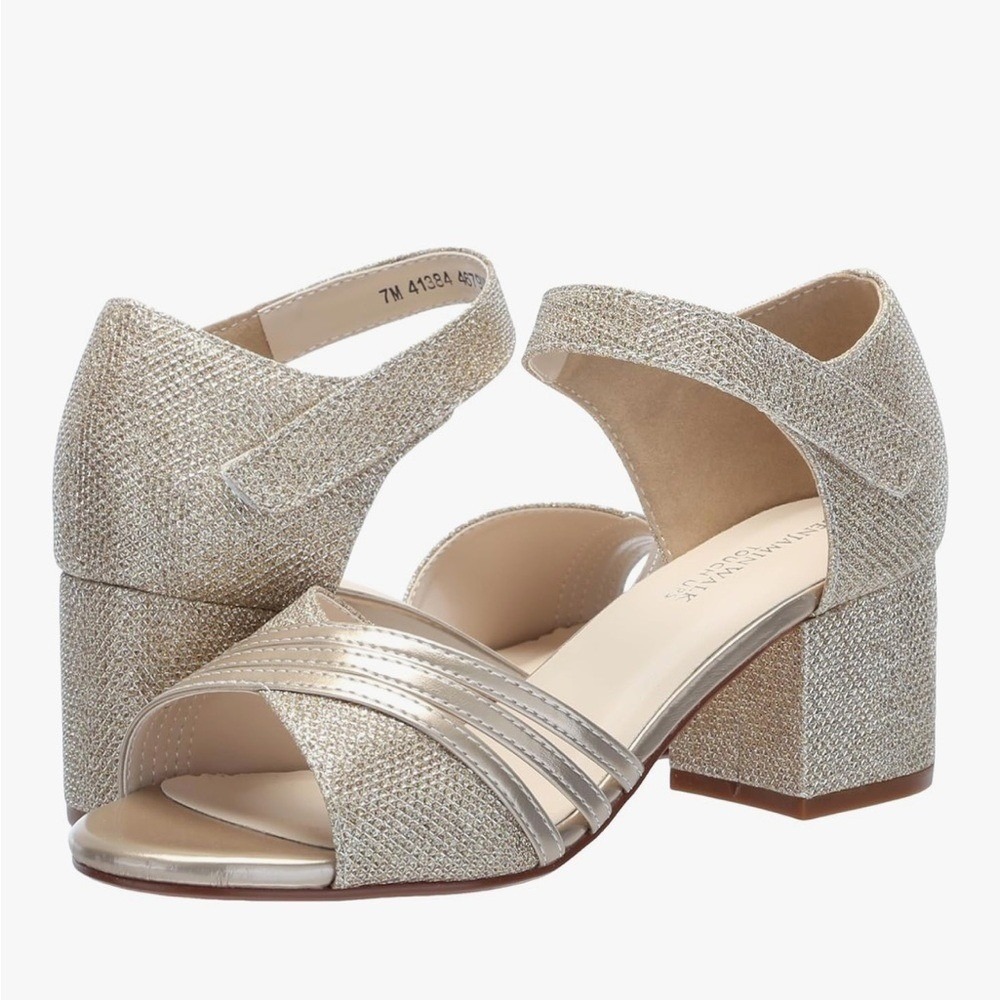 BENJAMIN‎ WALK | NEW Women's Touch Ups Foster Sparkle Heeled Sandals, Size 10